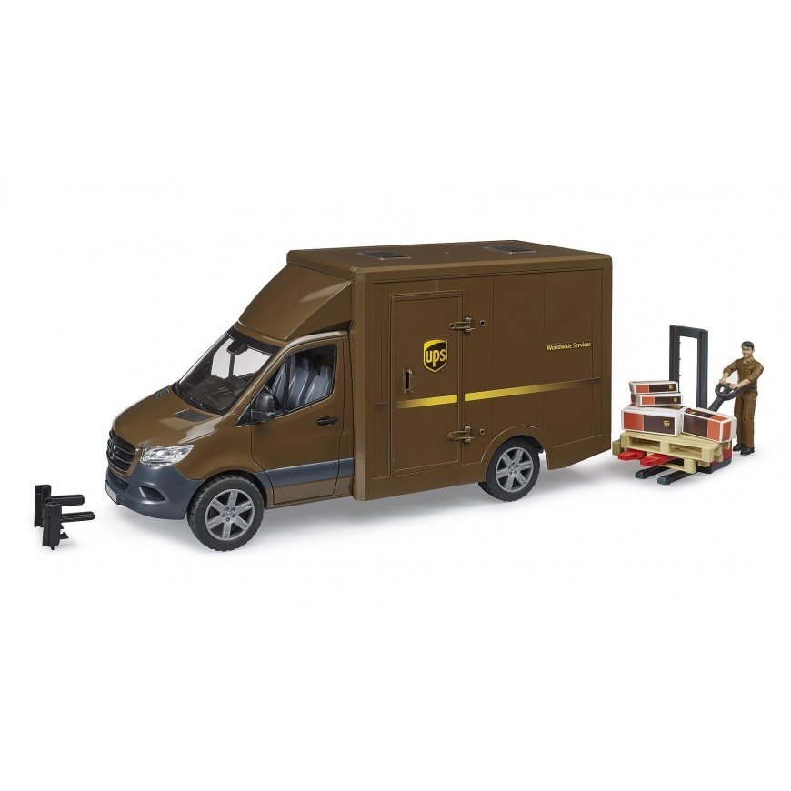 BRUDER MB Sprinter UPS with driver and accessories, 02678 – 6
