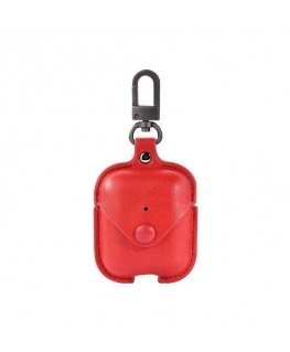 Devia Lux Series Eco Leather Look Magnetic Carabiner Case Apple AirPods 1st Generation