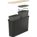 SmartStore Collect Slim 46 L sorting set, black