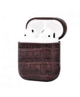 Devia Lux Series Eco Кожаный чехол с магнитным карабином Apple AirPods 1st Generation