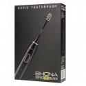Shona Pro Электрическая IPX7 Ультразвуковая зубная щетка с 5 режима / 3 скорости + дорожный футляр (2 насадки в комплекте) Черны