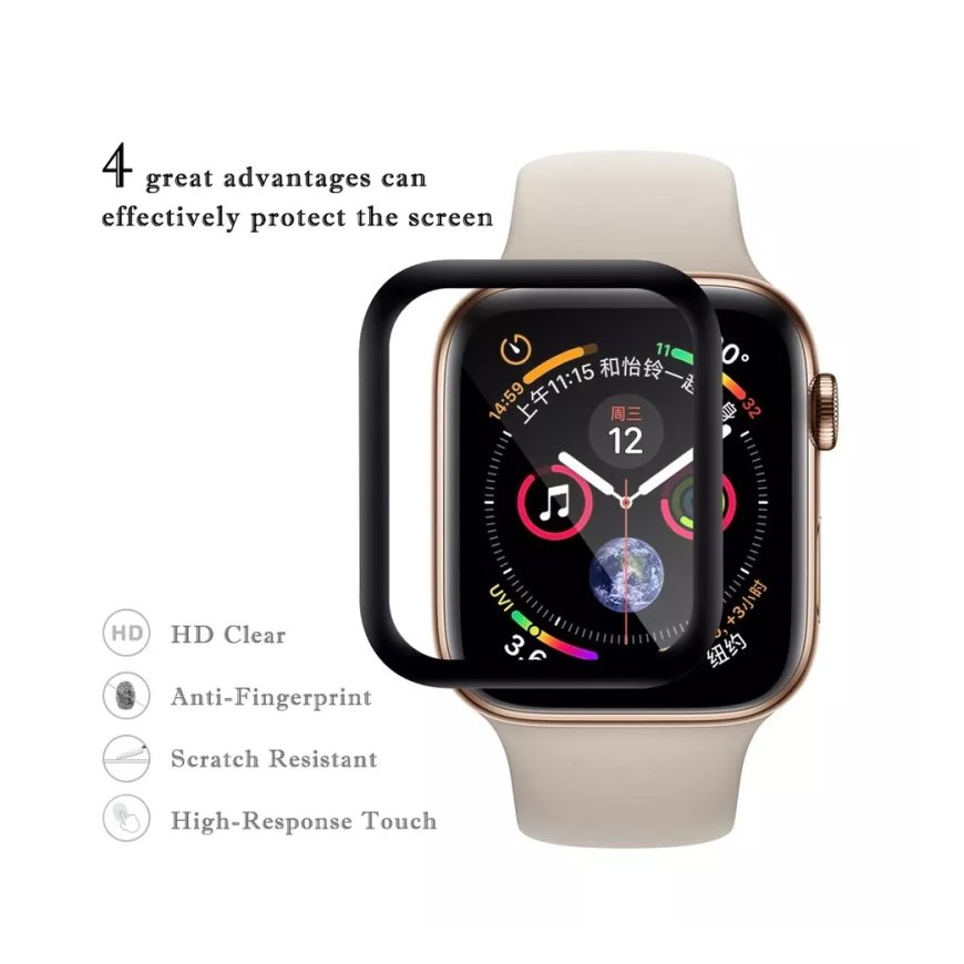 Riff Hot Bending 3D Curved Tempered glass for Apple Watch 1 / 2 / 3 with Screen 38mm Black – 5