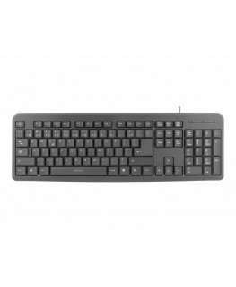 Keyboard, 104 keys, Lithuanian layout, USB, slim design DELTACO black / TB-58-LT