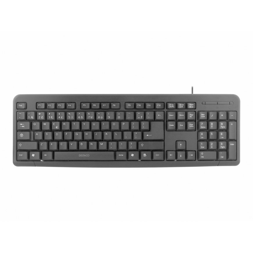 Deltaco Keyboard, 104 keys, Lithuanian layout