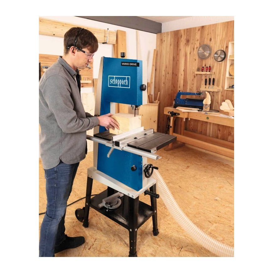 Bandsaw Basa3V with cast iron table, legs and variable speed 230V, Scheppach – 6