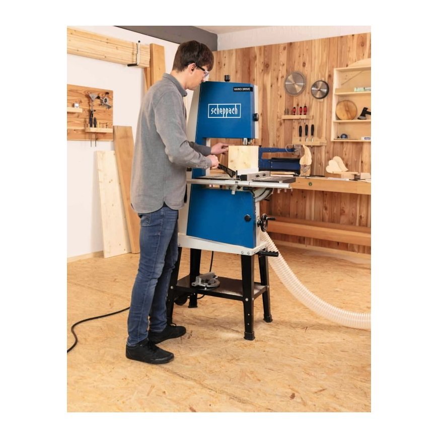Bandsaw Basa3V with cast iron table, legs and variable speed 230V, Scheppach – 7