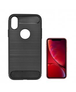 TakeMe CARBON effect TPU super thin back cover case for Apple iPhone XR Black