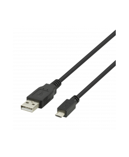 Deltaco 140010 USB cable USB 2.0 3 m Micro-USB B USB A/Micro-USB B Black