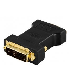 Deltaco DVI-4 cable gender changer VGA Black