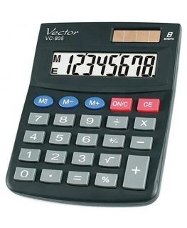 VECTOR KAV VC-805 OFFICE CALCULATOR BLACK