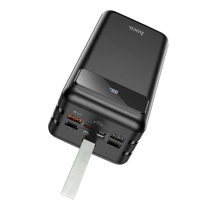 External battery Power Bank Hoco J86B 22.5W PD+Quick Charge 3.0 60000mAh black – 2