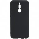 Xiaomi Redmi 8 Soft Touch Silicone Case with Strap Black