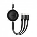 Baseus Bright Mirror 3, USB 3-in-1 cable for micro USB / USB-C / Lightning 66W / 2A 1.1m (Black) Baseus Bright Mirror 3, USB 3-in-1 cable for micro USB / USB-C / Lightning 66W / 2A 1.1m (Black)