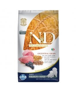 FARMINA N&D Ancestral Grain Puppy Medium&Maxi lamb dry dog food - 12 kg