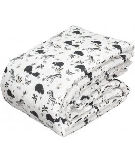 Anne & Mikael edge cushion, 30 x 360 cm, hippo, white/black