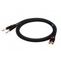 SSQ RCAJM2 SS-1428 Kabelis 2x RCA - 2x Jack Mono 6,3 mm 2 m Melns SSQ RCAJM2 SS-1428 Kabelis 2x RCA - 2x Jack Mono 6,3 mm 2 m Melns