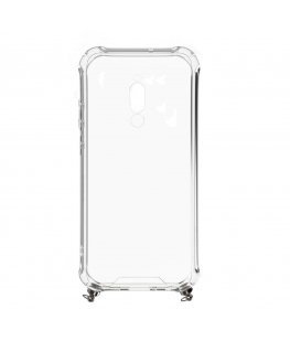 Xiaomi Redmi 8 Silicone TPU Transparent with Necklace Strap Space Gray