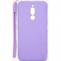 Xiaomi Redmi 8 Soft Touch Silicone Case with Strap Purple