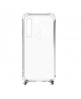 Xiaomi Redmi Note 8 / Redmi Note 8 2021 Silicone TPU Transparent with Necklace Strap Gold