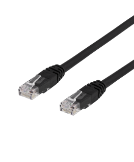 Network cable DELTACO U/UTP Cat6, 15m, black / TP-615S-K / 00210004