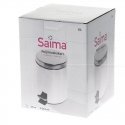 Trash can SAIMA, with pedal, 5 L, silver sp. Trash can SAIMA, with pedal, 5 L, silver sp.