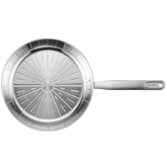 Fiskars All Steel Pure frying pan, stainless steel, 28 cm