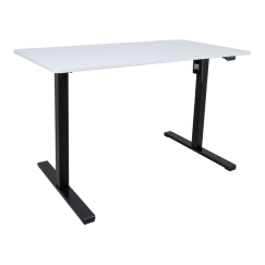 Desk ERGO OPTIMAL with 1 motor 120x60cm, white/black