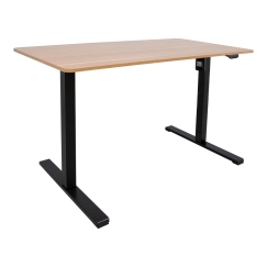 Desk ERGO OPTIMAL with 1 motor 140x70cm, hickory