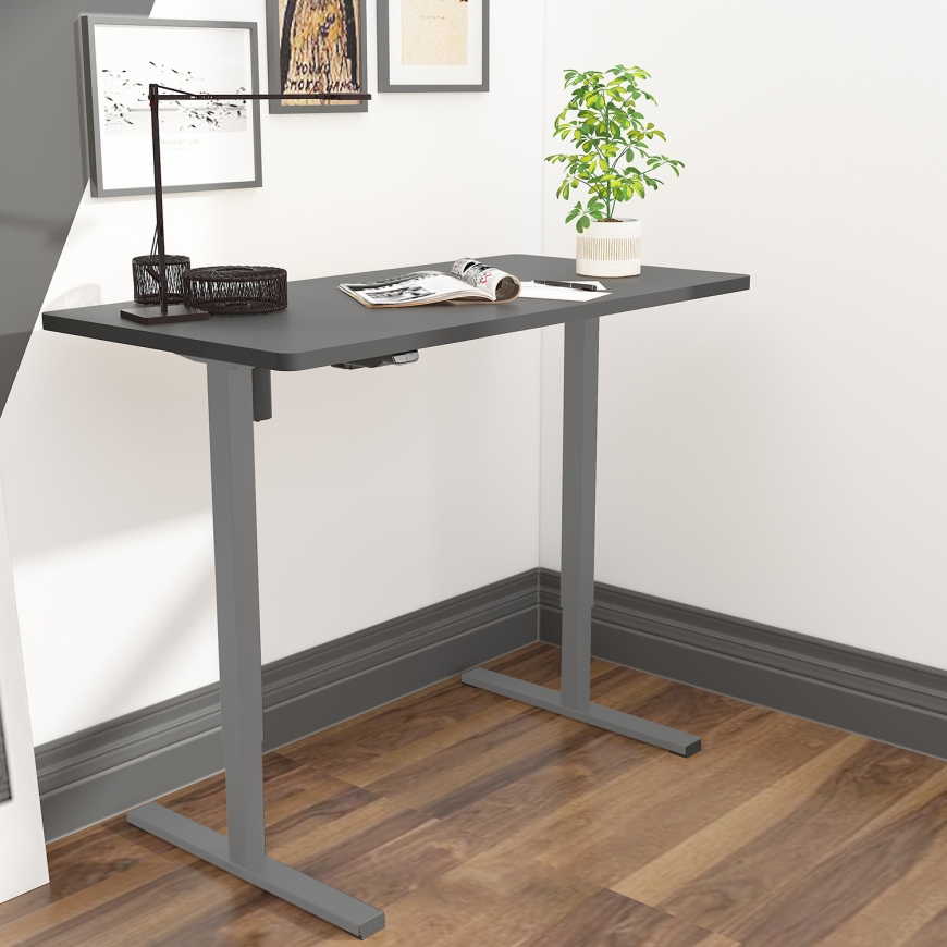 Desk ERGO OPTIMAL with 1 motor 120x60cm, black/grey – 5