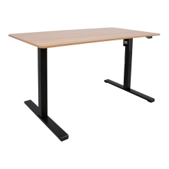 Desk ERGO OPTIMAL with 1 motor 120x60cm, oak/black