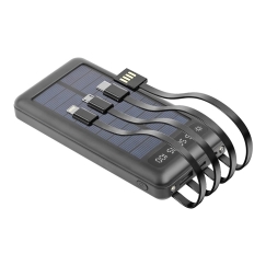 Setty SLR-100 Solar Power Bank Solārā Ārējas Uzlādes Baterija 10000 mAh
