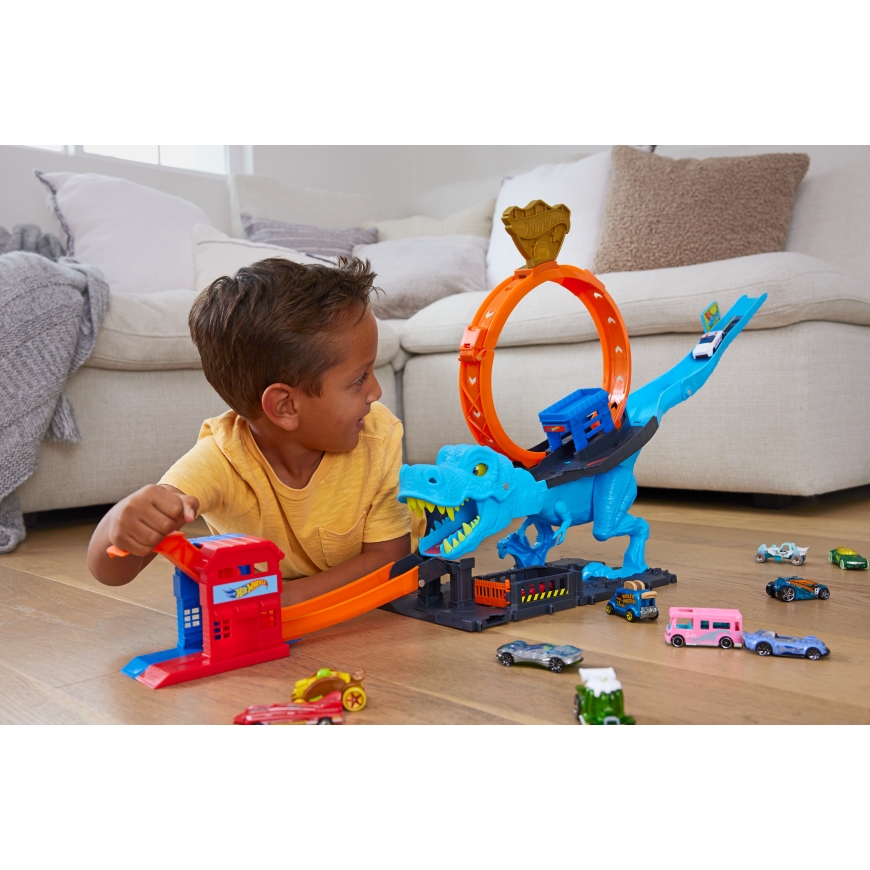 Mattel Hot wheels city pętla trexa komplektas hkx42 – 3