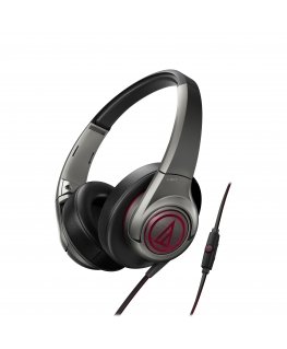 Audio-Technica ATH-AX5iS Kõrvaklapid Juhtmega ühendatud Peavõru Muusika Must, Hall, Punane