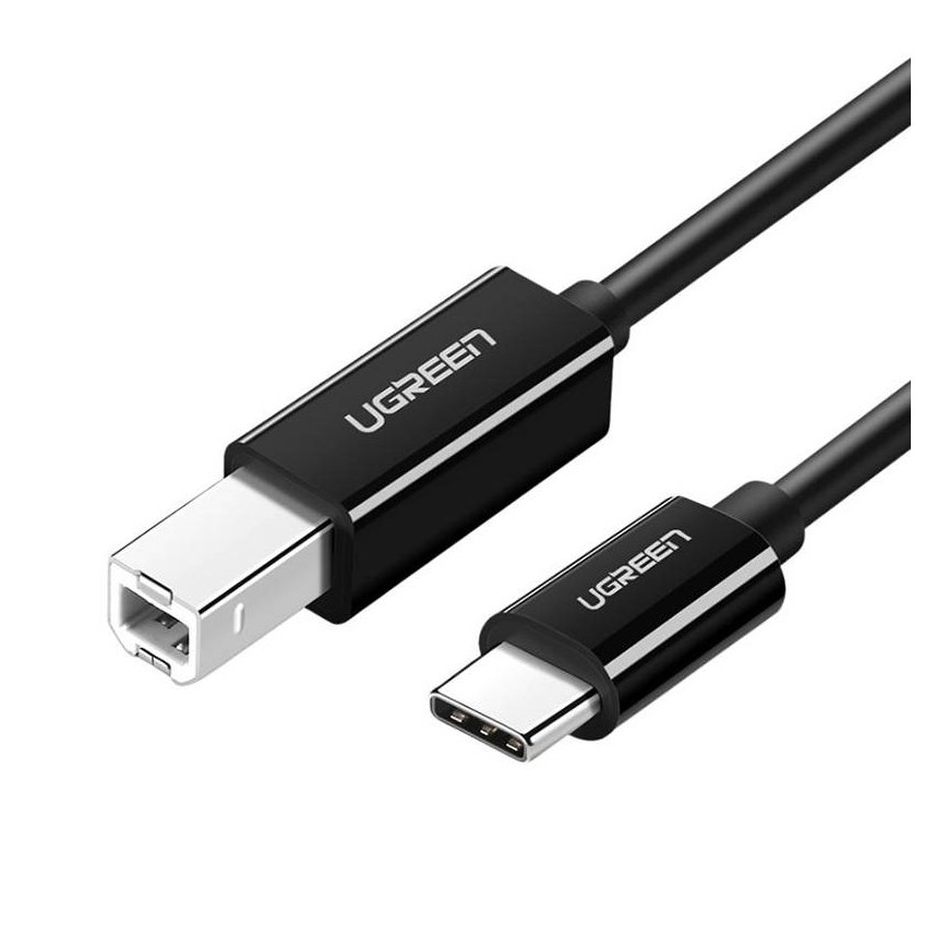 Printer Cable USB-C 2.0 to USB-B UGREEN US241, 1m (black)