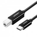 Printer Cable USB-C 2.0 to USB-B UGREEN US241, 1m (black) Printer Cable USB-C 2.0 to USB-B UGREEN US241, 1m (black)