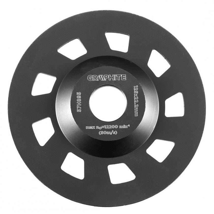 GRAPHITE Diamond grinding disc 125 x 22.2 x 5 mm, segment C – 2