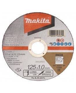 Makita E-03040-12 Cutting disc 125 X 1 MM A60U RST/ For metal 12Pcs
