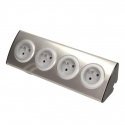 Orno Arno Socket 4x230V STAINLESS STEEL Orno Arno Socket 4x230V STAINLESS STEEL