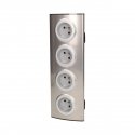 Orno Arno Lizdas 4x230V INOKSAS Orno Arno Lizdas 4x230V INOKSAS