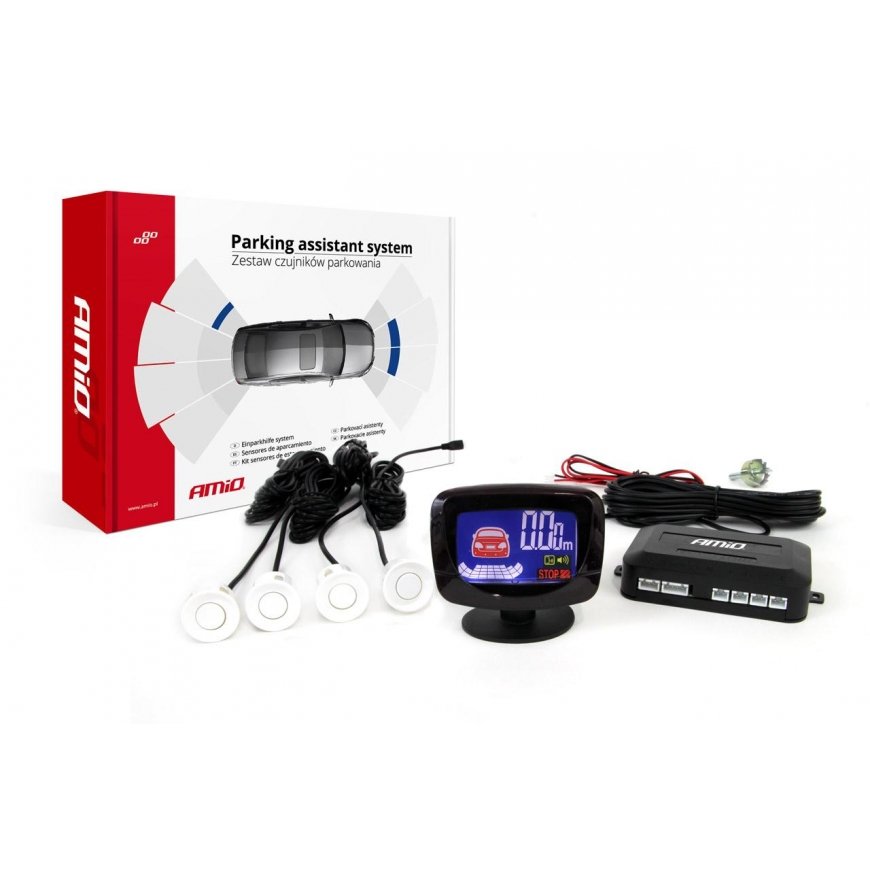 Amio Parking sensor kit, reverse, led-graf