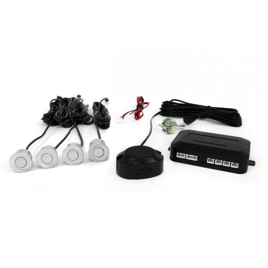 Amio Set of sensors parkowania cofania buzzer 4 sensory Silver