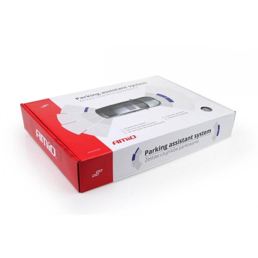 Amio Rinkinys czujników parkowania cofania buzzer 4 sensory Sidabrinė – 9