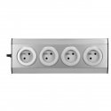 Orno Furniture and kitchen socket with Velcro fasteners 4x2P + Z INOX with 1.5 m cable. Orno Furniture and kitchen socket with Velcro fasteners 4x2P + Z INOX with 1.5 m cable.