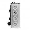 Orno Furniture and kitchen socket with Velcro fasteners 4x2P + Z INOX with 1.5 m cable. Orno Furniture and kitchen socket with Velcro fasteners 4x2P + Z INOX with 1.5 m cable.