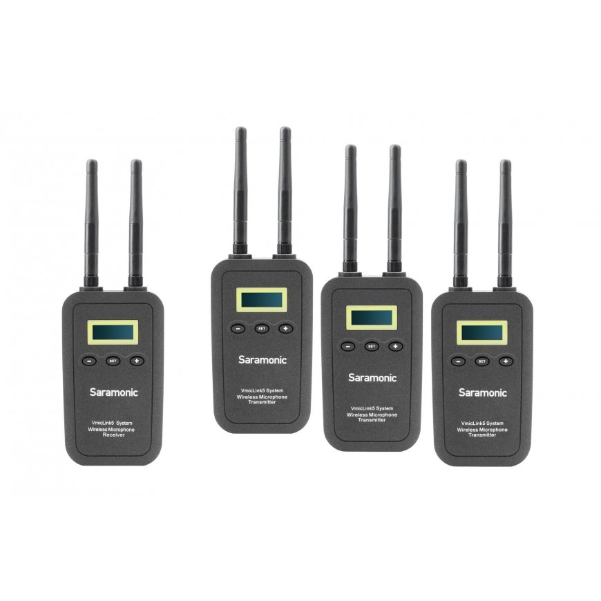 Saramonic VmicLink5 (RX + TX + TX + TX) Set for wireless audio transmission