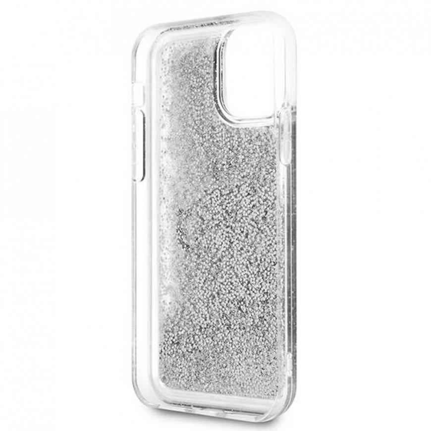 Guess GUHCP12LLG4GSI iPhone 12 Pro Max 6.7" sidabrinis/sidabrinis hardcase 4G Big Liquid Glitter – 5