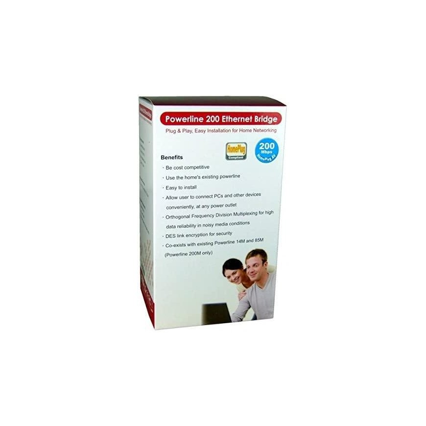 Inter-Tech PLA-200 200 Mbit/s Ethernet LAN White 1 pc(s) – 2