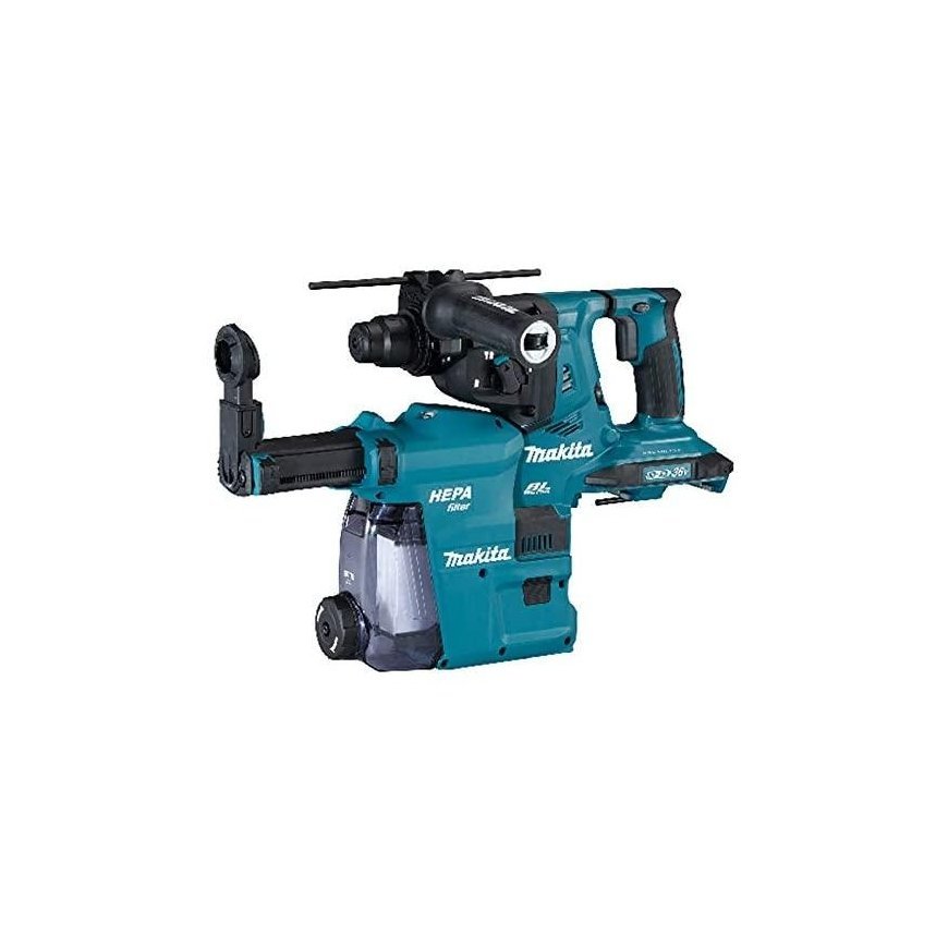 Makita DHR280ZWJ Akumuliatorinis perforatorius, 2X18 V, SDS-PLUS, 2,8J LED, VACUUM, Be akumuliatorių – 3