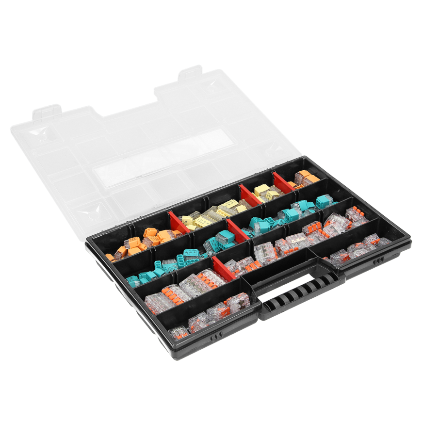 Orno HOUSE PREMIUM installation coupling set, 151 pcs. Connection: 25x 2-wire 25x 3-wire 20x 4-wire