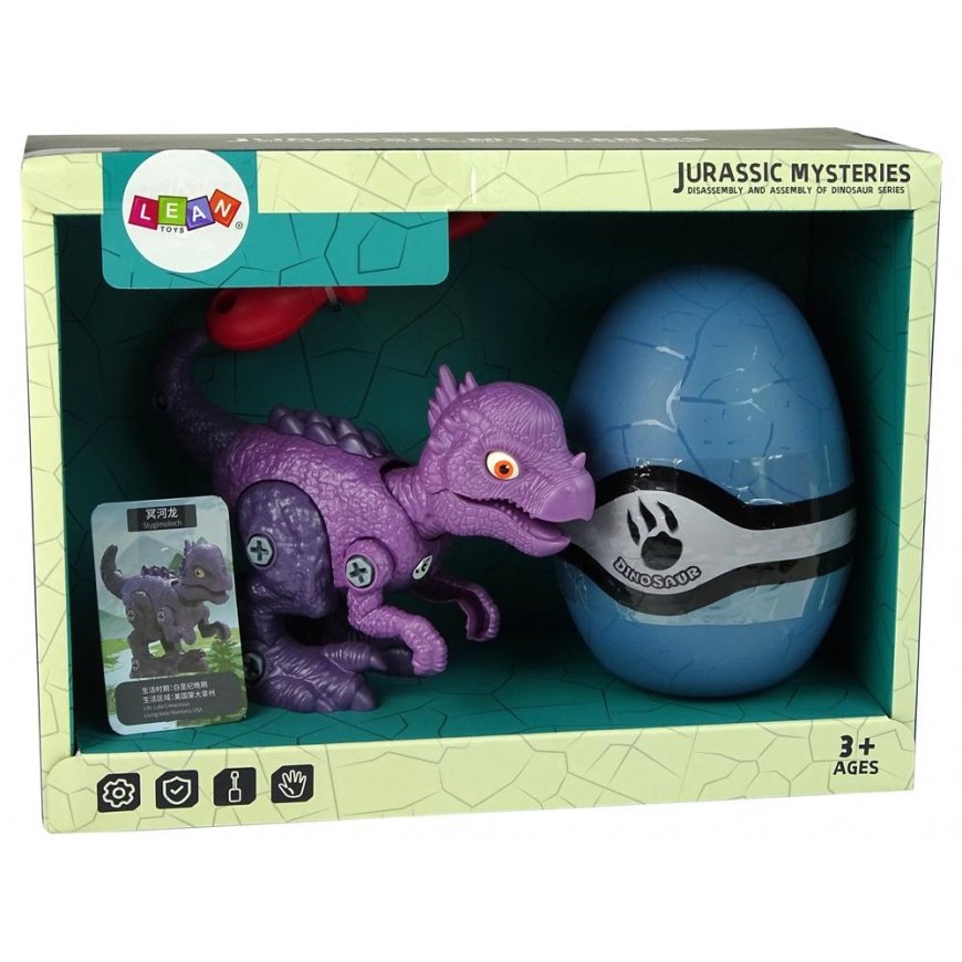 Lean Sport Lean Cars Dinosaur Stygimoloch Kit with DIY Egg Screwdriver Purple – 5